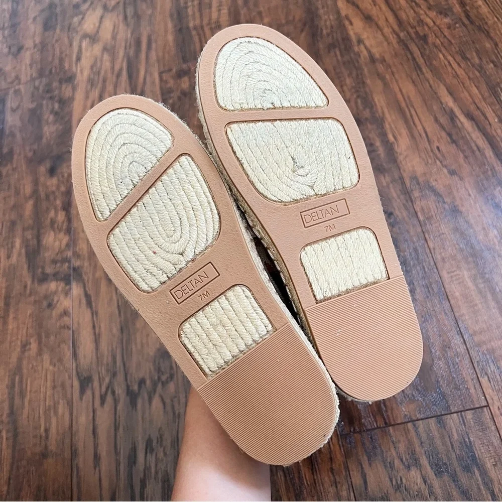 Deltan • Hensley Flyknit Espadrille leopard animal print flat slip on knit